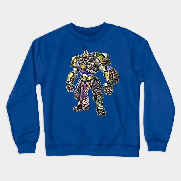 Overwatch Reinhardt Wujing Skin Crewneck Sweatshirt by Green_Shirts